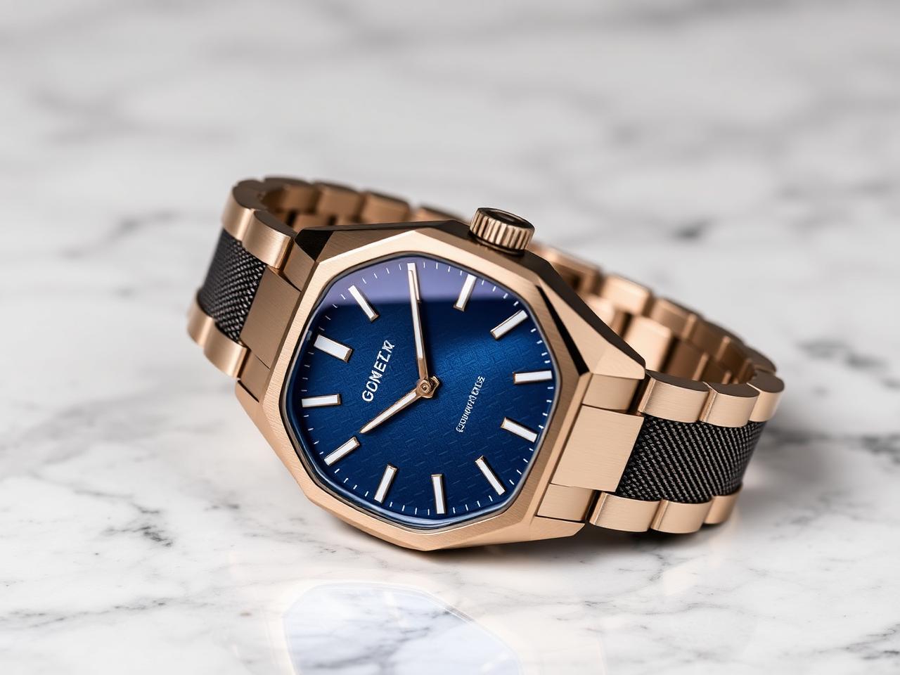 A. Lange & Söhne - Integrated bracelet sport-luxe watch on marble