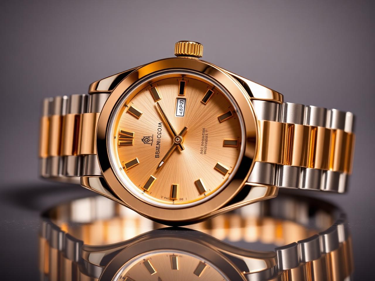A. Lange & Söhne - Two-tone gold and steel bracelet watch
